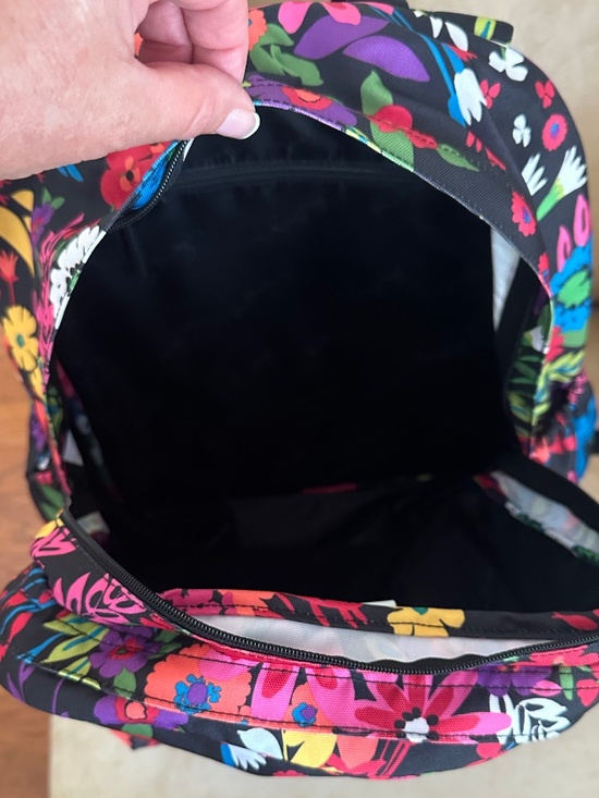 Vera Bradley Essential Large Canvas Backpack Hilo Meadow Floral Lightweight NWOT main image 3